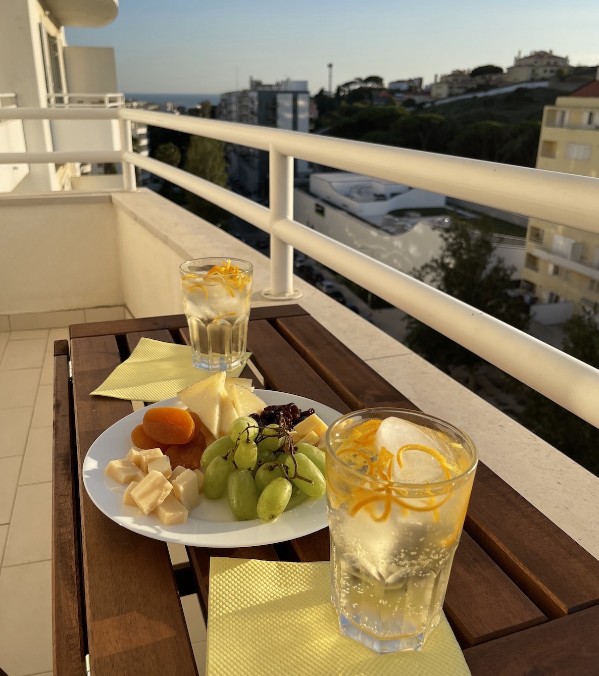 Snacks on the veranda with the sea view