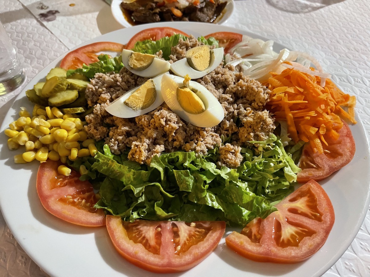 Tuna salad at Churrasquiera do Viveiro