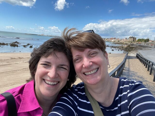 Sue and Diana in Cascais Living in Portugal
