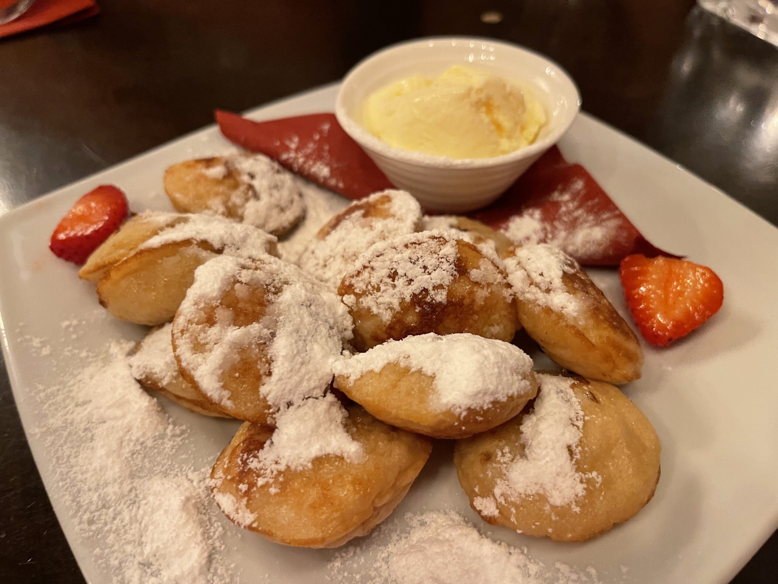 Vintage Dutch Iron Poffertjes Pan 