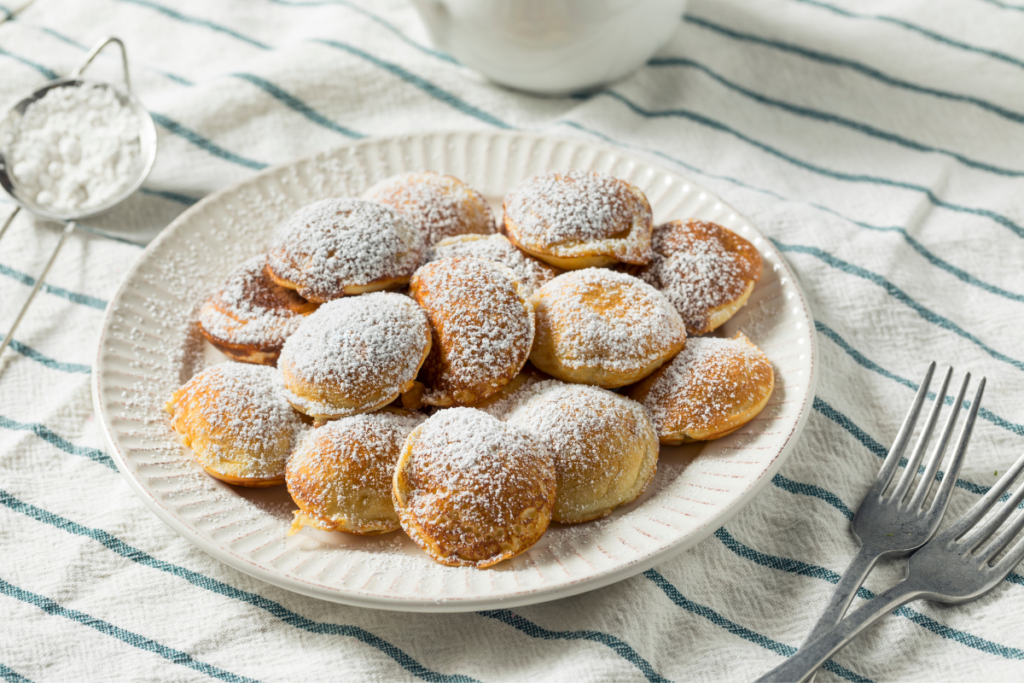 Dutch poffertjes