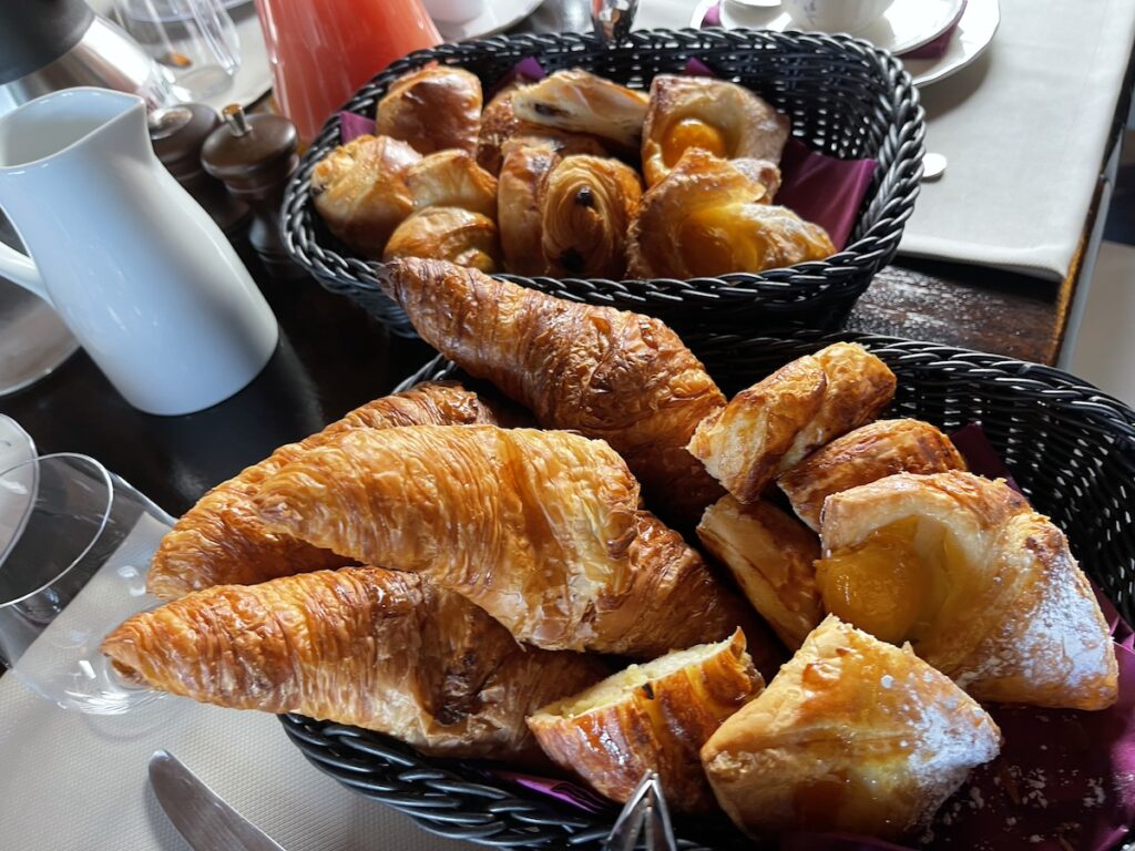 Fresh French pastries every day on board European Waterways