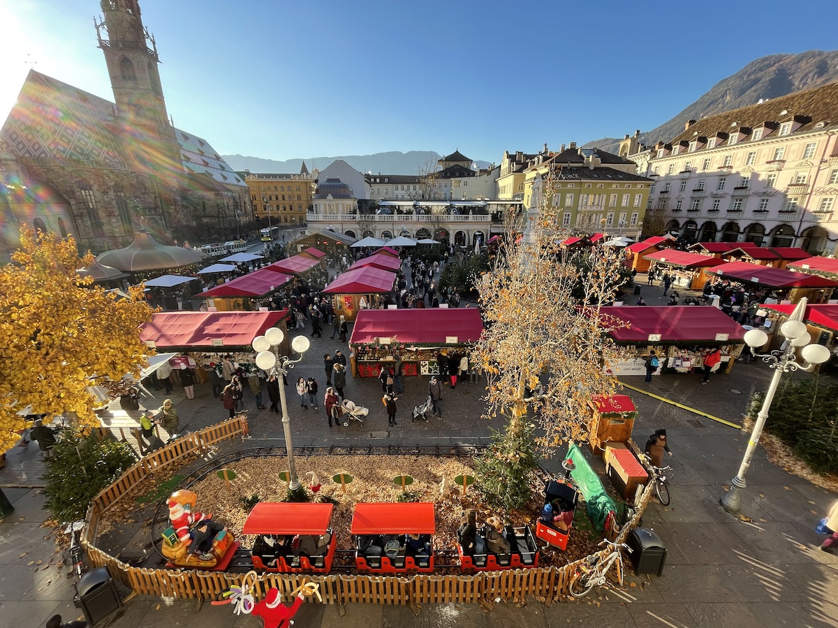 Bolzano Christmas Market View from the Hotel