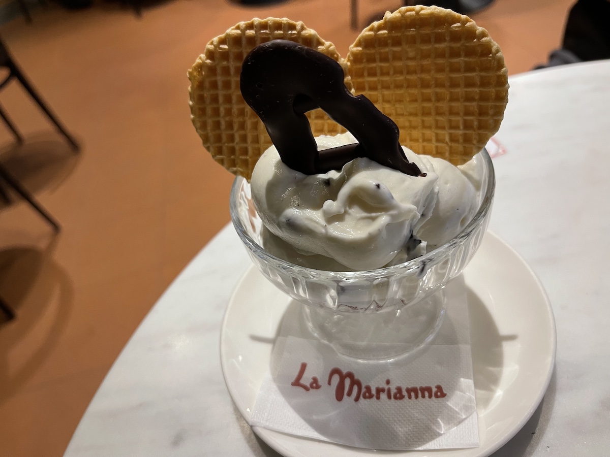 La Marianna Stracciatella ice cream Bergamo Italy